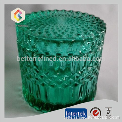 Hot Selling Crystal Glass Candle Containers With Lid